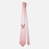 Vlucht van een Phoenix Red op roze Stropdas (Voorkant)