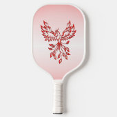 Vlucht van een Phoenix Red Pickleball Paddle (Achterkant)