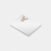 Vlucht van een Phoenix Zilver Post-it® Notes (Schuin)
