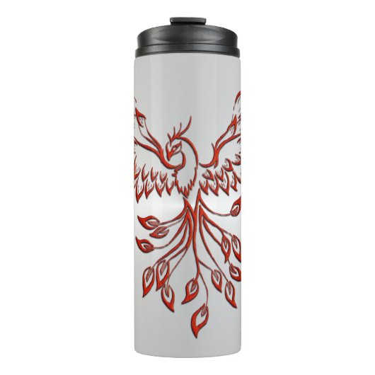 Vlucht van een Phoenix Zilver Thermosbeker (Voorkant)