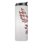 Vlucht van een Phoenix Zilver Thermosbeker (Gedraaid links)