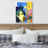 Vlucht van een vliegtuig, 1916 canvas afdruk (Insitu (Slaapkamer))