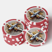 "Vlucht van Fancy" Poker Chips (Opstapeling)