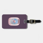 Vlucht van Fancy-varende vliegen voorbij het vlieg Bagagelabel (Voorkant horizontaal)