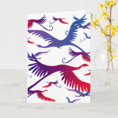 Vlucht van Fancy Wenskaart Kaart (Gele Bloem)