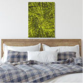 Vlucht van groene rosella abstract drieluik canvas afdruk (Insitu (Slaapkamer))