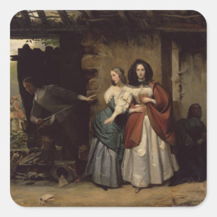 Vlucht van Henrietta-Maria Frankrijk, koningin van Vierkante Sticker