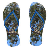 Vlucht van het wild: witte Australische kaketoes Teenslippers (Voetbed)