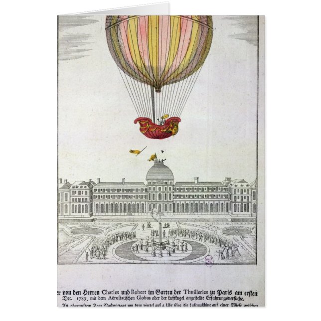 Vlucht van Jacques Charles en Nicholas Robert (Voorkant)