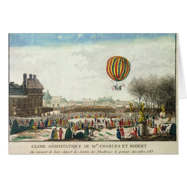 Vlucht van Jacques Charles en Nicholas Robert (Voorkant Horizontaal)