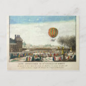 Vlucht van Jacques Charles en Nicholas Robert Briefkaart (Voorkant)