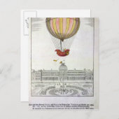 Vlucht van Jacques Charles en Nicholas Robert Briefkaart (Voorkant / Achterkant)