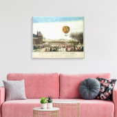 Vlucht van Jacques Charles en Nicholas Robert Canvas Afdruk (Insitu (Woonkamer))