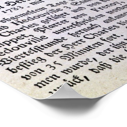 Vlucht van Jacques Charles en Nicholas Robert Poster (Hoek)