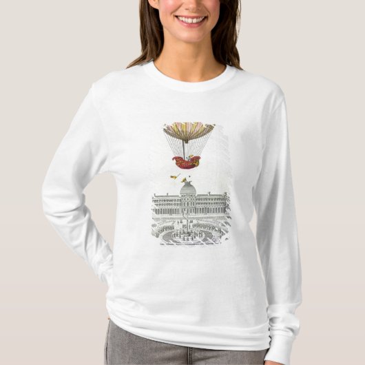 Vlucht van Jacques Charles en Nicholas Robert T-shirt (Voorkant)