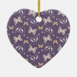 Vlucht van vlinders keramisch ornament