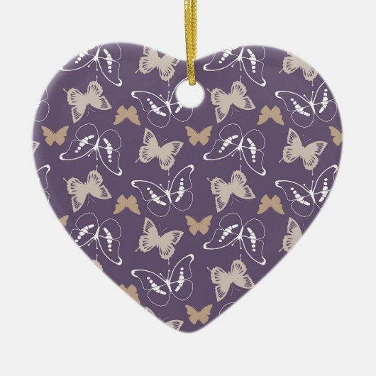 Vlucht van vlinders keramisch ornament (Voorkant)