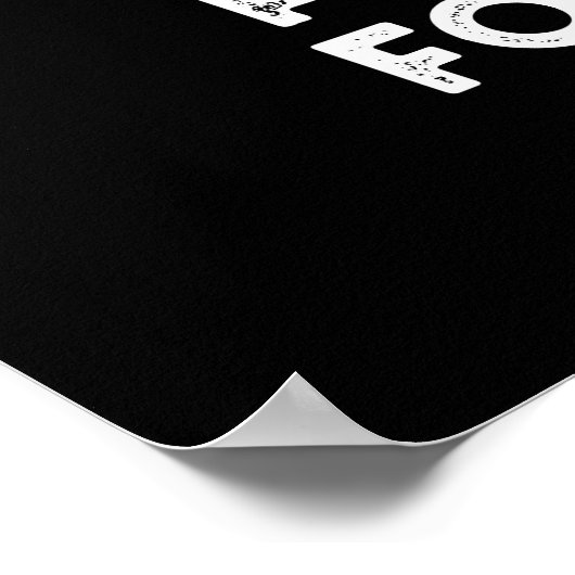 vlucht voor een Cacti Funny Cactus Pun Dark BG Poster (Hoek)