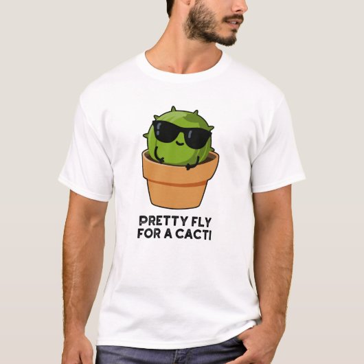 vlucht voor een Cacti Funny Cactus Pun T-shirt (Voorkant)