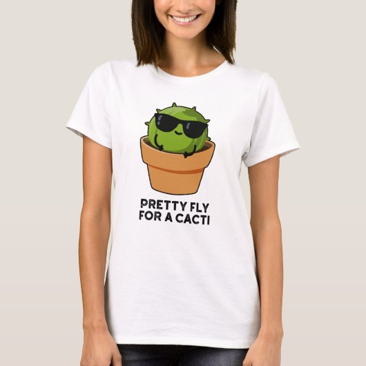  vlucht voor een Cacti Funny Cactus Pun T-shirt (Voorkant)