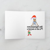 Vlucht voor Kerstmis Feestdagen Kaart (Binnen)