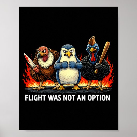 Vlucht was geen optie poster (Voorkant)