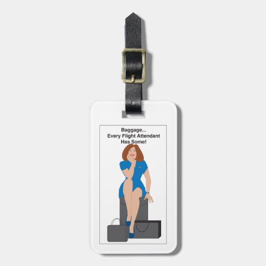 Vluchtaangerichte bagagegember bagagelabel (Voorkant verticaal)