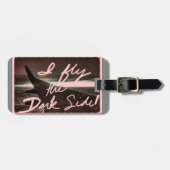 Vluchtaanzicht Ik vlieg met het donkere Bagagelabe Bagagelabel (Voorkant horizontaal)