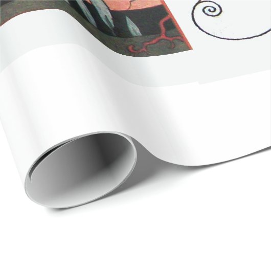 VLUCHTBAAR VOGELS / NACHTE ROOS ART DECO BEAUTY MO CADEAUPAPIER (Rol Hoek)