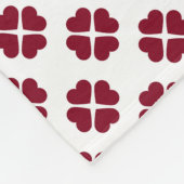 Vluchtband/hart Fleece Deken (Hoek)
