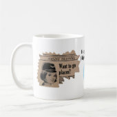 Vluchtbediende Pensioenviering Koffiemok (Links)