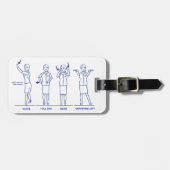 Vluchtbegeleidend Bagagelabel (Voorkant horizontaal)