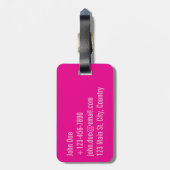 Vluchtbegeleider Bagagelabel (Achterkant verticaal)