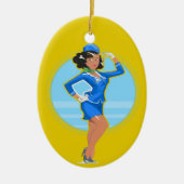 Vluchtbegeleider Keramisch Ornament (Voorkant)