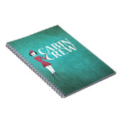 Vluchtbegeleider met typografie van cabinepersonee notitieboek (Rechterzijde)