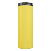 Vluchtbegeleider met typografie van cabinepersonee thermosbeker (Achterkant)