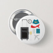 Vluchtbegeleider Ronde Button 5,7 Cm (Voorkant /achterkant)