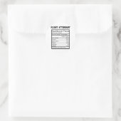 Vluchtbegeleider Ronde Sticker (Tas)