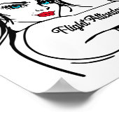 Vluchtbegeleider Rosie de Riveter omhoog Poster (Hoek)