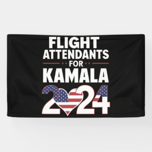Vluchtbegeleiders Voor Kamala Harris 2024 Verkiezi Spandoek