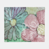 Vluchtbladerje "Rode en groene ventilator" persona Fleece Deken (Voorkant (Horizontaal))