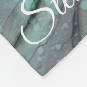 Vluchtbladerje "Rode en groene ventilator" persona Fleece Deken (Hoek)