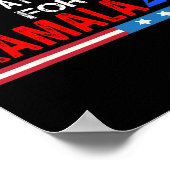 Vluchtcijfers voor Kamala Harris 2024 Poster (Hoek)