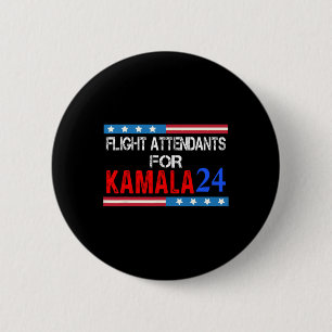 Vluchtcijfers voor Kamala Harris 2024 Ronde Button 5,7 Cm