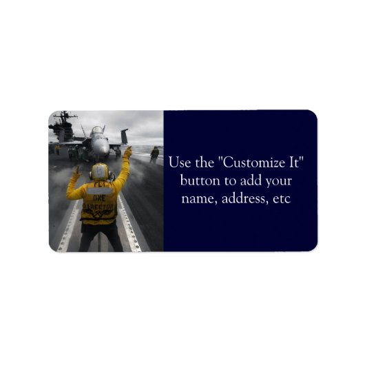 Vluchtdek van de vervoerder van Vliegtuig Etiket (Voorkant)