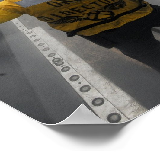 Vluchtdek van de vervoerder van Vliegtuig Poster (Hoek)