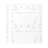 VLUCHTEKENS KAART 4 (HORIZ) NOTITIEBLOK (Voorkant)