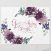 Vluchtel en sterkte paarse florale bloeding (Voorkant)