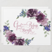 Vluchtel en sterkte paarse florale bloeding (Voorkant / Achterkant)