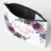 Vluchtel en sterkte paarse florale bloeding etui (Open)